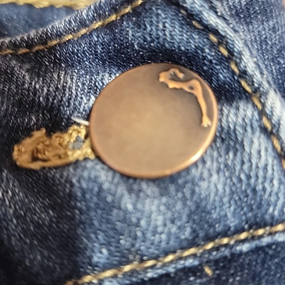 Dollhouse Stretchy Denim Overalls - Picture 10 of 15